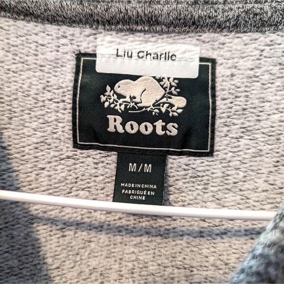 Roots Gray Cotton Crew Neck Sweatshirt Size M - Picture 5 of 7